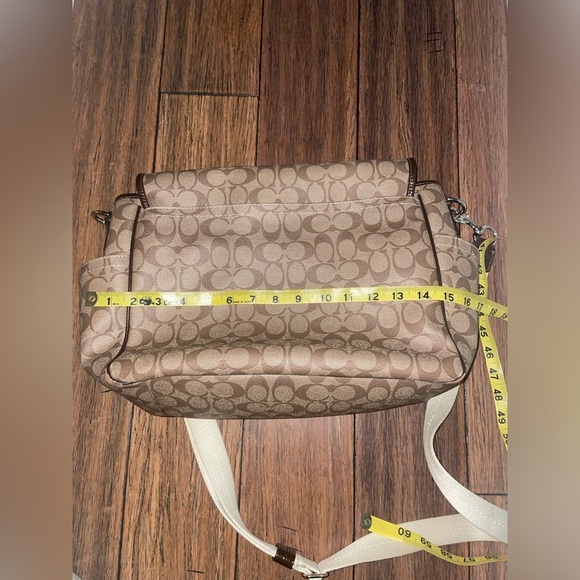 Coach signature logo bag coach messenger bag coach laptop y2k travel work bag - Picture 3 of 14